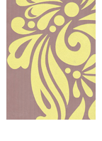Design Your Wall Sonnet Yellow Faux Flocked GB17534S