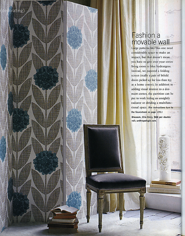 In Style Home Spring 2007 Off the Wall Pg 54